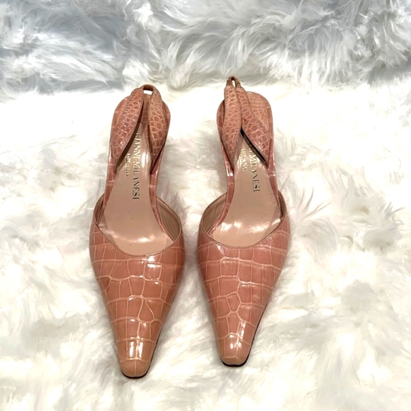 GIANNI MILANESI Milano Crocodile Leather Heels - Picture 14 of 14